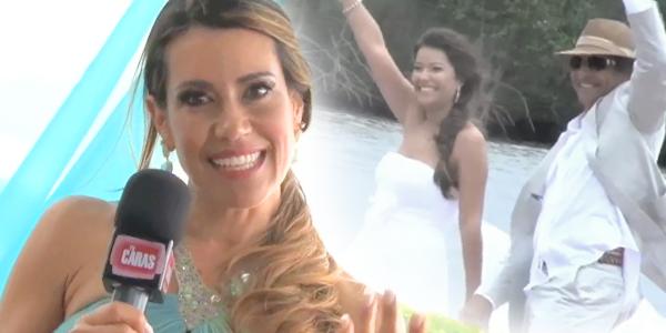 Arquivo: Solange Frazão casa a filha em ilha paradisíaca
