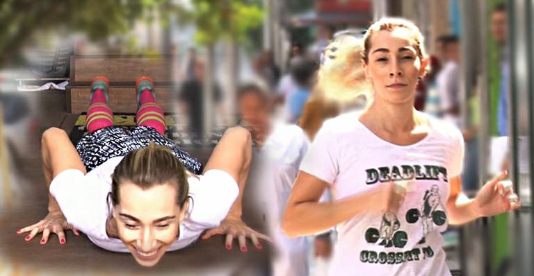 Naty Graciano finaliza seu treino de Crossfit