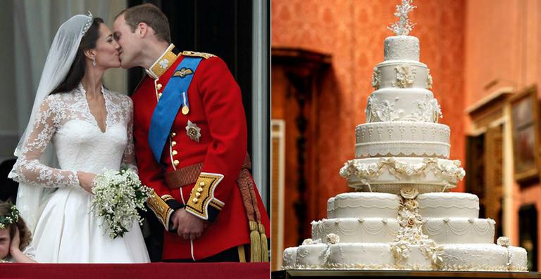 Fatia do bolo do casamento real será leiloada no Reino Unido