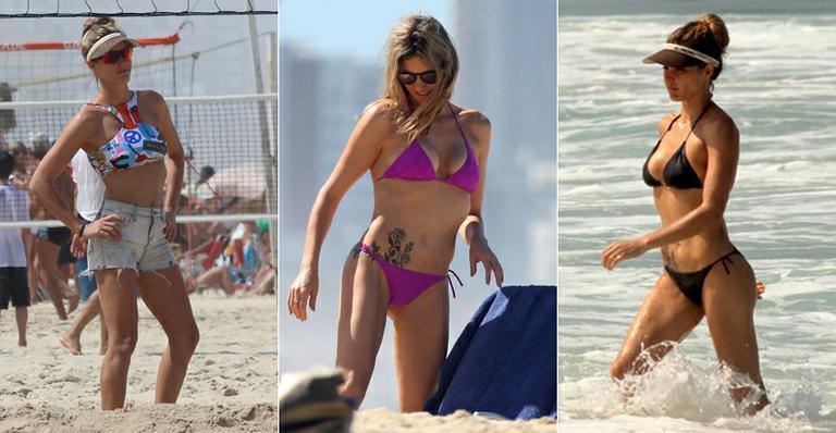Cortininha, tomara que caia…veja 10 modelos de biquínis da apresentadora Fernanda Lima