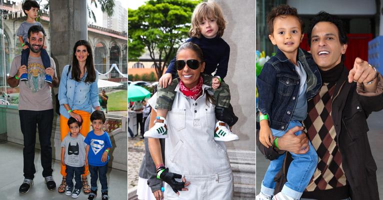 Vips como Isabella Fiorentino levam os filhos pequenos à estreia de desenho