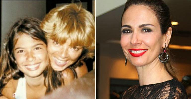 Luciana Gimenez aparece sorridente em foto de infância