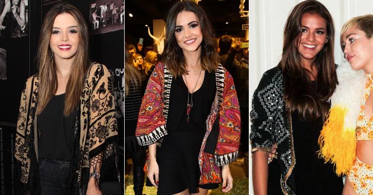 Casaquetos e kimonos viram hit entre as famosas como Bruna Marquezine. Saiba como usar!