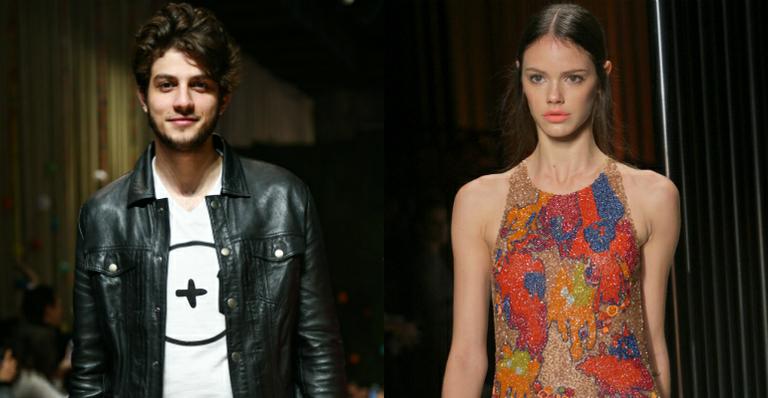 Laura Neiva tira foto de Chay Suede descabelado