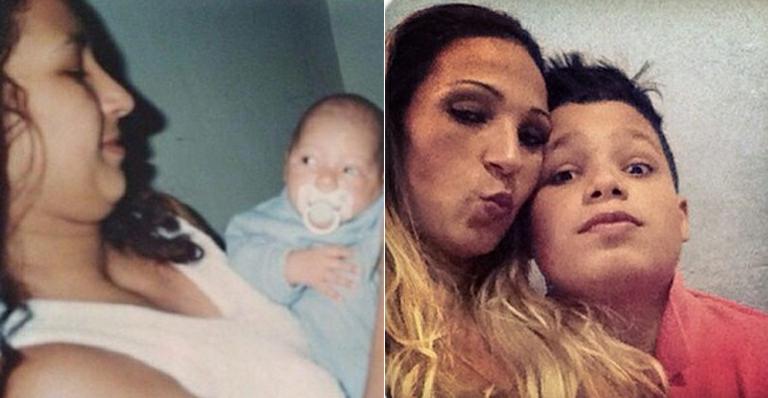 Valesca Popozuda mostra fotos antigas no aniversário do filho: ‘Vai ser sempre o meu bebê’