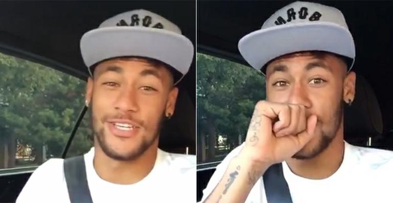 Neymar solta a voz e canta música do Revelação em vídeo
