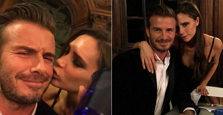 Victoria Beckham: momento carinhoso com David Beckham