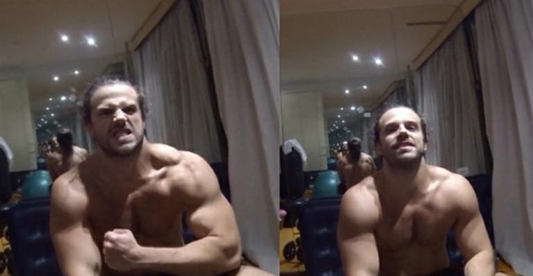 Duda Nagle malha de madrugada e mostra braços ao estilo “Hulk”