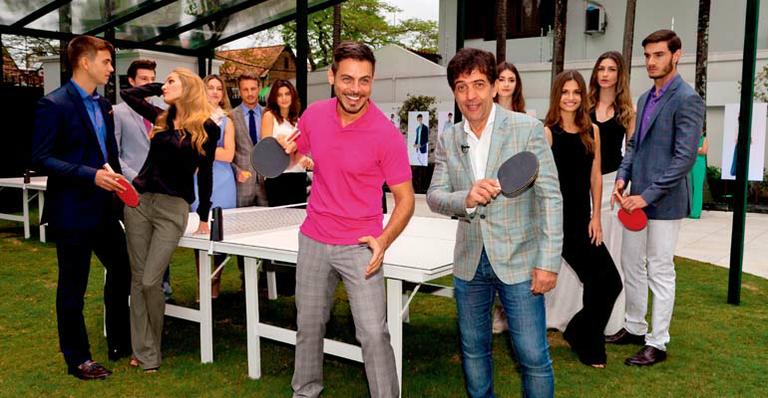 Ricardo Almeida lança coleção de verão ao lado de famosos como Edson Celulari
