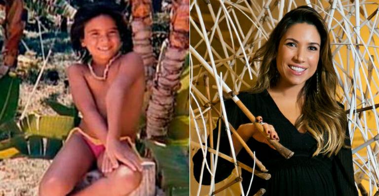 Reconhece? Patrícia Abravanel faz pose em foto da infância