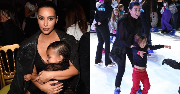 Kourtney Kardashian critica o jeito que sua irmã, Kim, expõe a filha North West