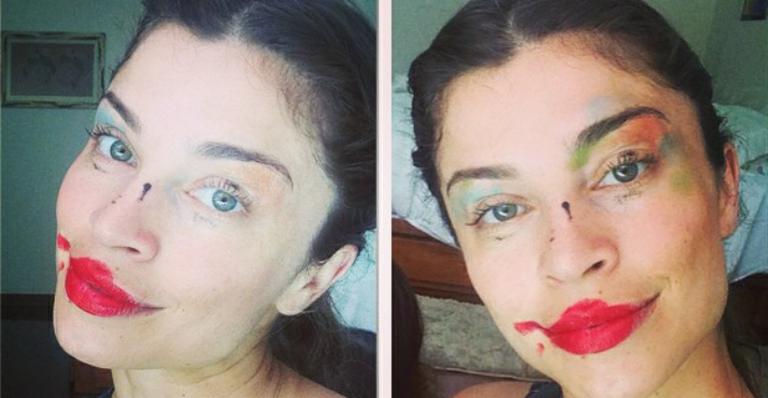 Grazi Massafera posta foto toda borrada com “maquiagem” feita pela filha
