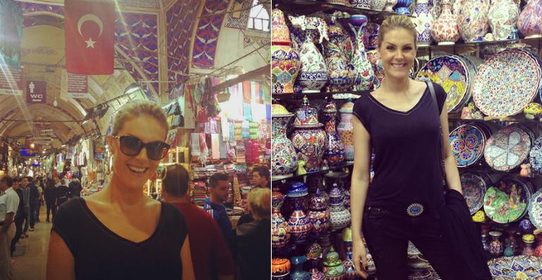 Ana Hickmann se diverte em viagem para a Turquia