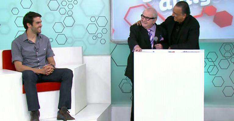Jô Soares invade programa de Galvão Bueno e faz elogios a Kaká