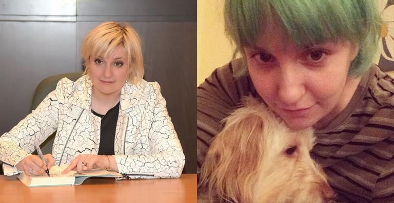 Lena Dunham muda o visual e aposta em tom ‘sorvete de menta’ para o cabelo