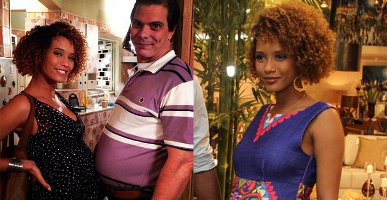 Grávida, Taís Araújo compara ‘barrigão’ com o ator Luiz Henrique Nogueira