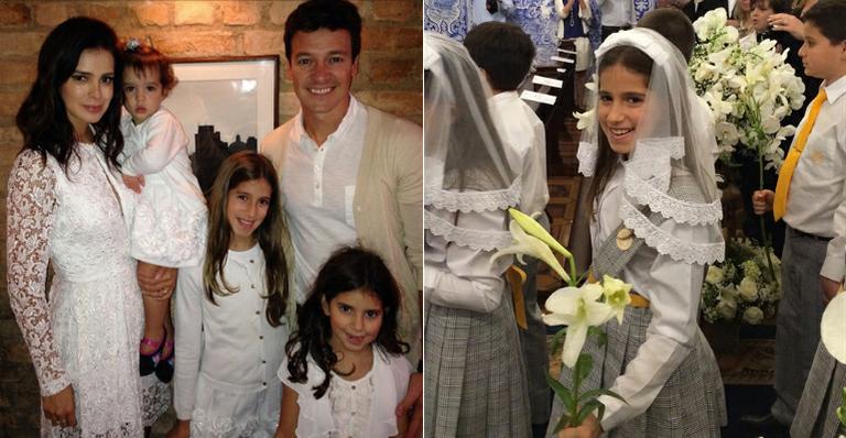 Rodrigo Faro festeja primeira comunhão da filha mais velha