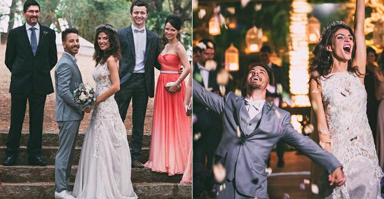 Estilista comenta vestido de noiva exclusivo de Monica Benini, mulher de Junior Lima