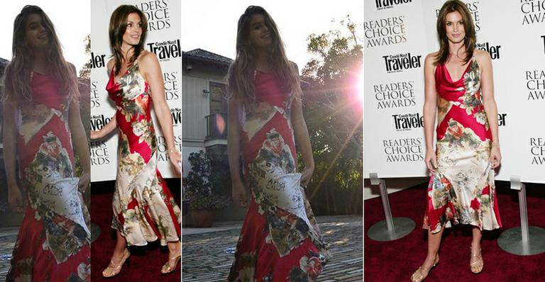 Filha de Cindy Crawford usa vestido feito para mãe em 2003, quando ela tinha 2 anos
