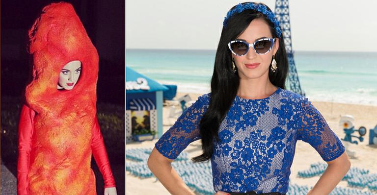 Katy Perry vira salgadinho em festa de Halloween