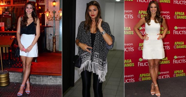 Bruna Marquezine ama preto e branco! Veja 20 looks da atriz com os tons