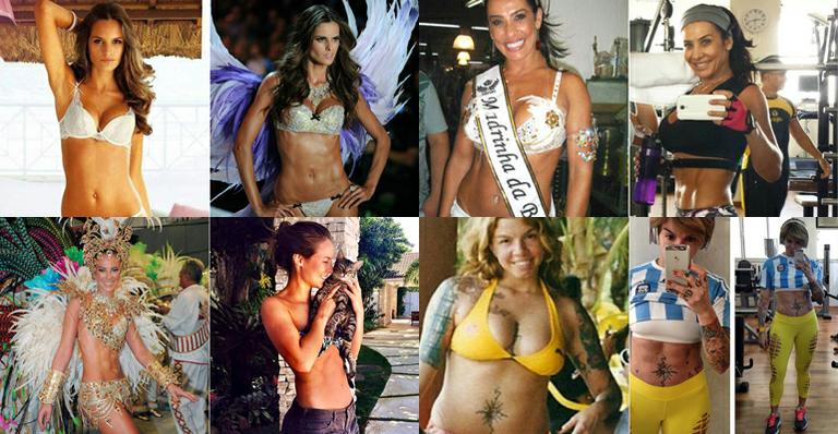 Veja a mudança na barriga de 10 famosas que adoram malhar