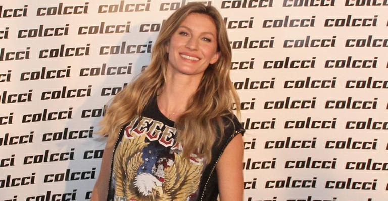 Gisele Bündchen chega ao SPFW para desfilar nesta noite