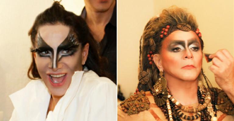 As atrizes Totia Meireles e Fafy Siqueira mostram preparação para o musical ‘Uma Luz Cor de Luar”