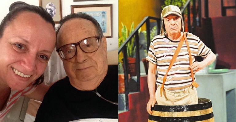 Intérprete de Chaves, Roberto Bolanõs aparece em foto com a filha
