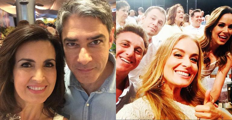 William Bonner comemora aniversário em gravação de vinheta da Globo