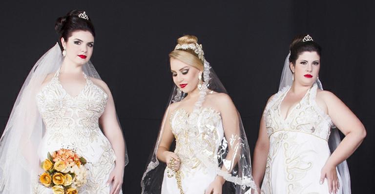 Vestidos de noiva bordados com fios de ouro são aposta de estilista brasileiro