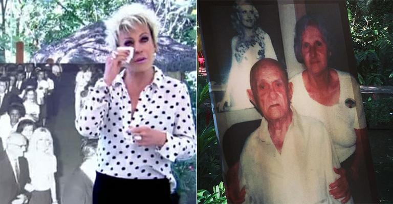 Ana Maria Braga chora ao ver foto dos pais no ‘Mais Você’