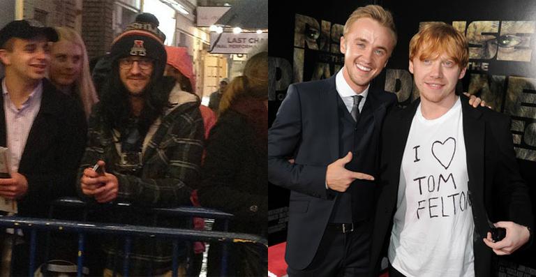 Ex-colegas de Harry Potter: Tom Felton surge irreconhecível em pegadinha para Rupert Grint