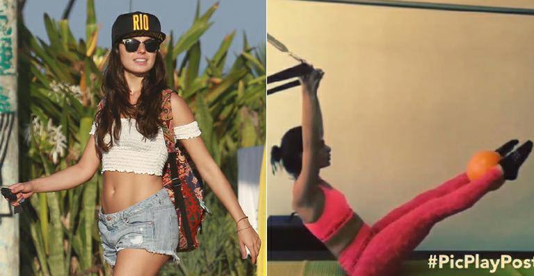 Isis Valverde faz pilates para ter a ‘barriga zero’. Veja performance da atriz