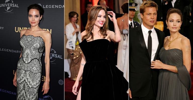 Veja 16 vestidos tomara de caia de Angelina Jolie, que é fã do modelo