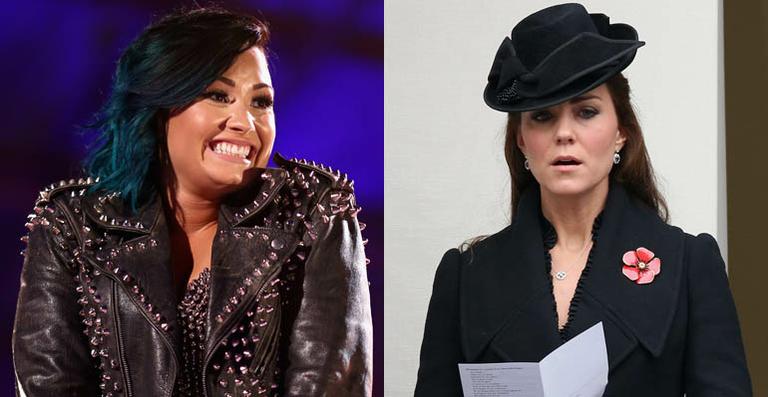 Demi Lovato quase paga mico ao conhecer Kate Middleton