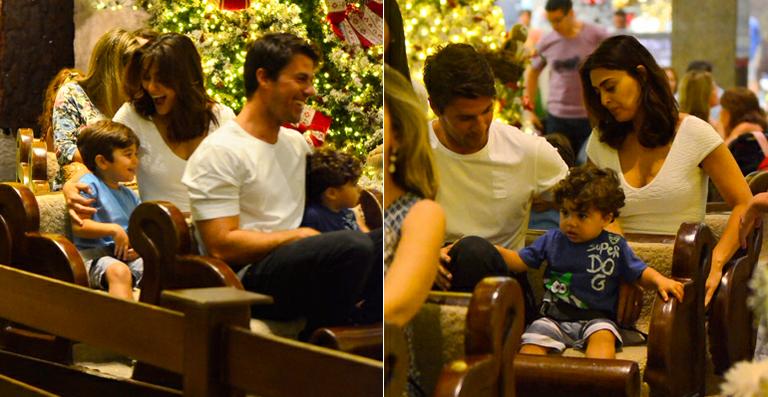 Juliana Paes curte passeio com a família no Rio