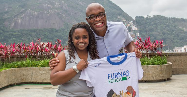 Anderson Silva é nomeado embaixador do projeto itinerante Furnas Educa