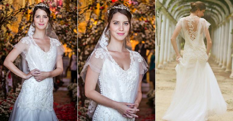 Estilista dá detalhes sobre vestido de noiva de Nathalia Dill em ‘Alto Astral’