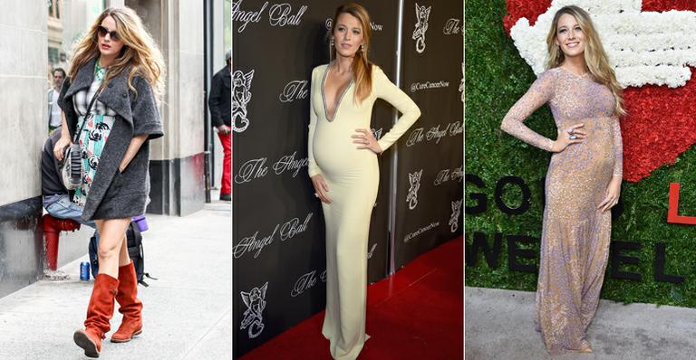 Mesmo grávida, Blake Lively é adepta de um estilo sensual e sofisticado