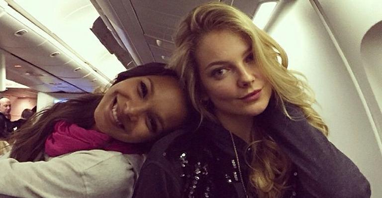 Modelo Laís Ribeiro se prepara para desfile da Victoria’s Secrets em Londres