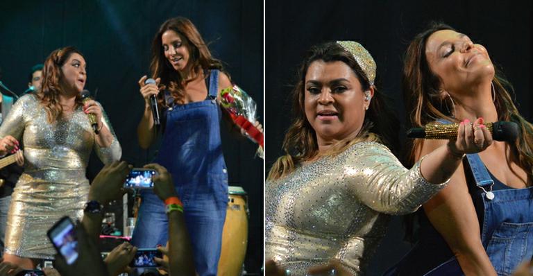 Preta Gil recebe Ivete Sangalo em ensaio do ‘Bloco da Preta’ em Salvador