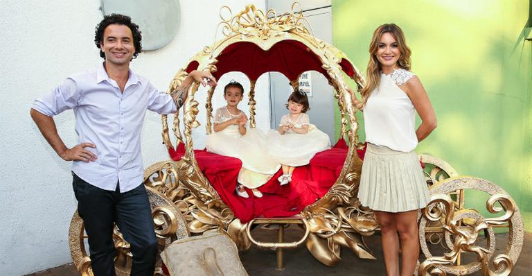 Marco Luque comemora aniversário das filhas e reúne amigos famosos em São Paulo