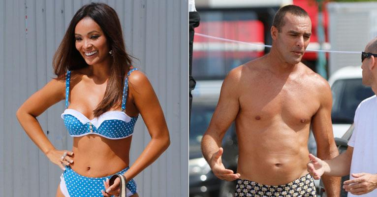 Carol Nakamura e Paulo Zulu fazem ensaio especial e exibem boa forma