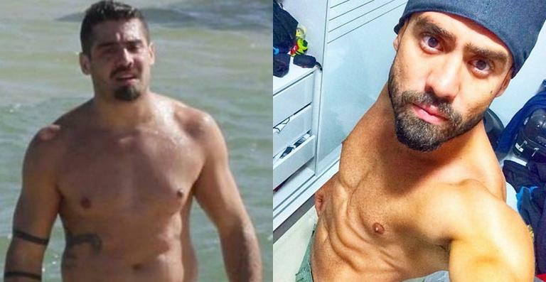 Ex-BBB Yuri Fernandes emagrece 15kg e mostra antes e depois