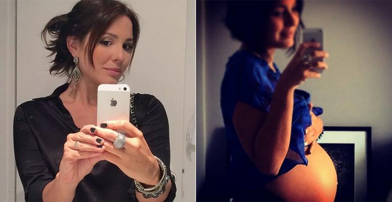 Grávida, Juliana Knust exibe o barrigão em selfie