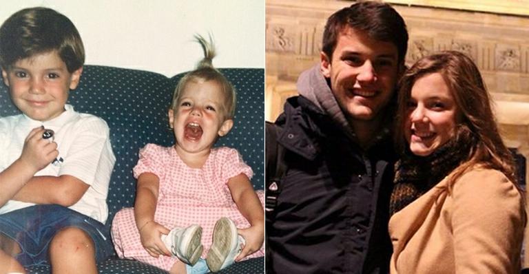 Do fundo do baú: Alice Wegmann mostra foto da infância com o irmão