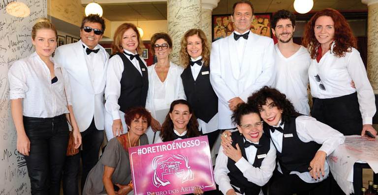 O bom serviço à mesa em solidariedade ao Retiro