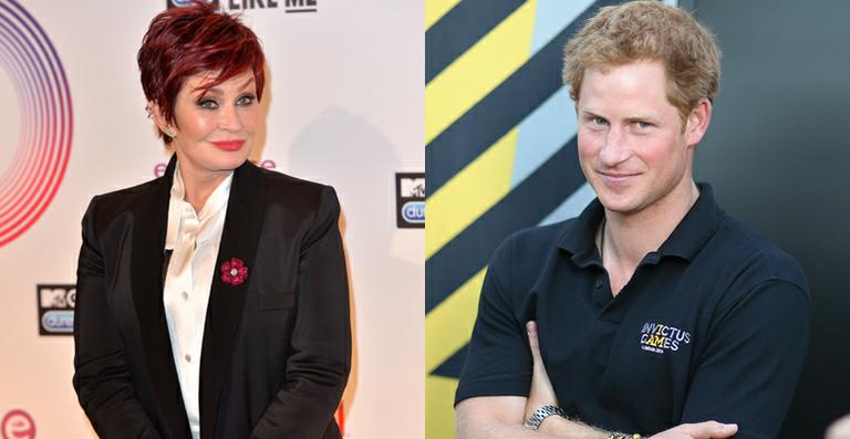 Príncipe Harry xinga Sharon Osbourne no Palácio de Buckingham