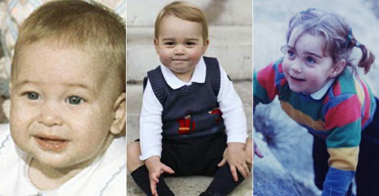 Príncipe George se parece mais com William ou Kate Middleton? Compare!